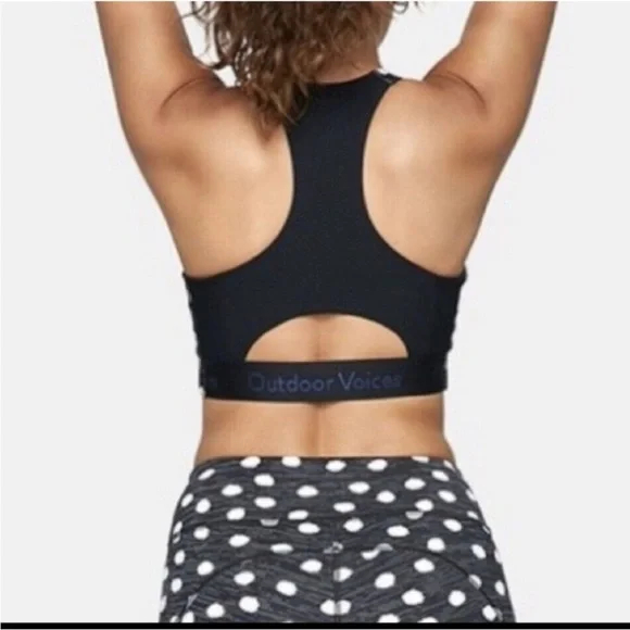 Outdoor Voices Doing Things polka dot Sports Bra Sz Small - Picture 2 of 7